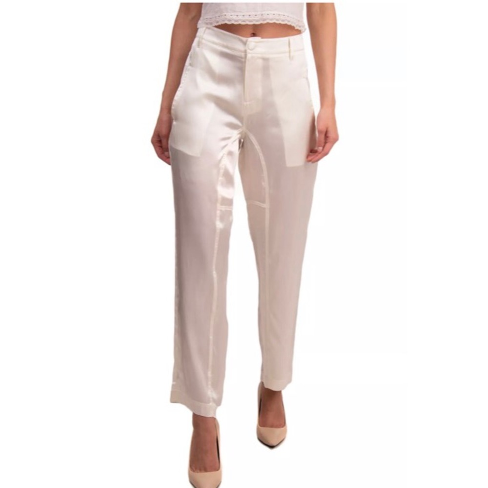 FINAL PRICE BLUMARINE Silk pant SWAROVSKI Elements - Picture 8 of 10